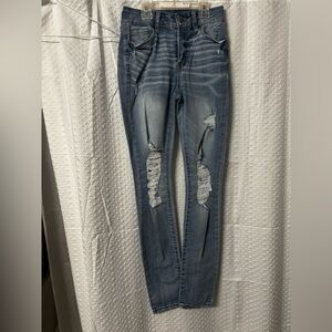 Distressed Blue Women's Jeans